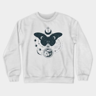 Hand Drawn Mystical Moon Crewneck Sweatshirt